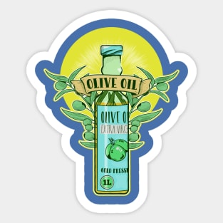 Bottle of olive oil Sticker